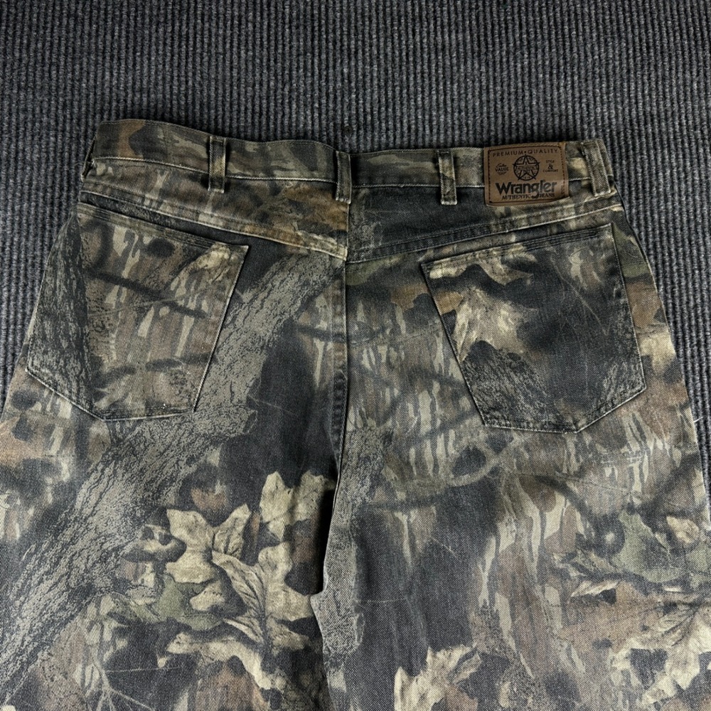Wrangler Authentics Mens Camo Double Knee Jeans 38x34 97GRICM Real Tree Hunting - Picture 4 of 7